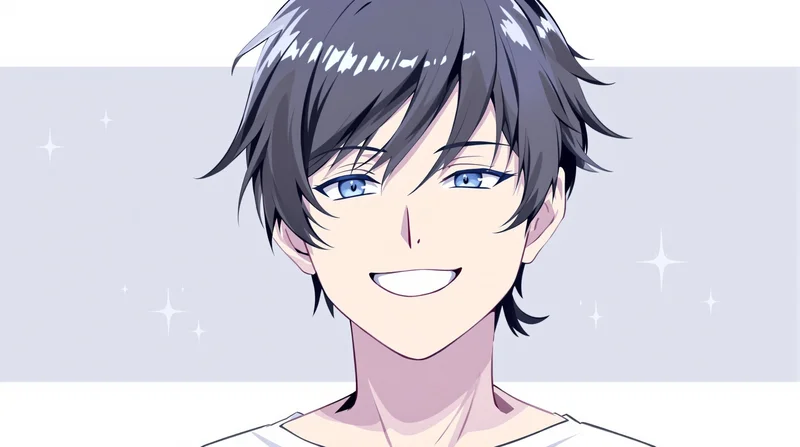 gojo pfp confident smile anime portrait