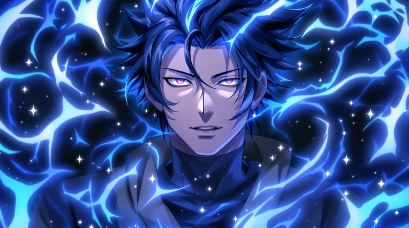 gojo pfp limitless glow portrait