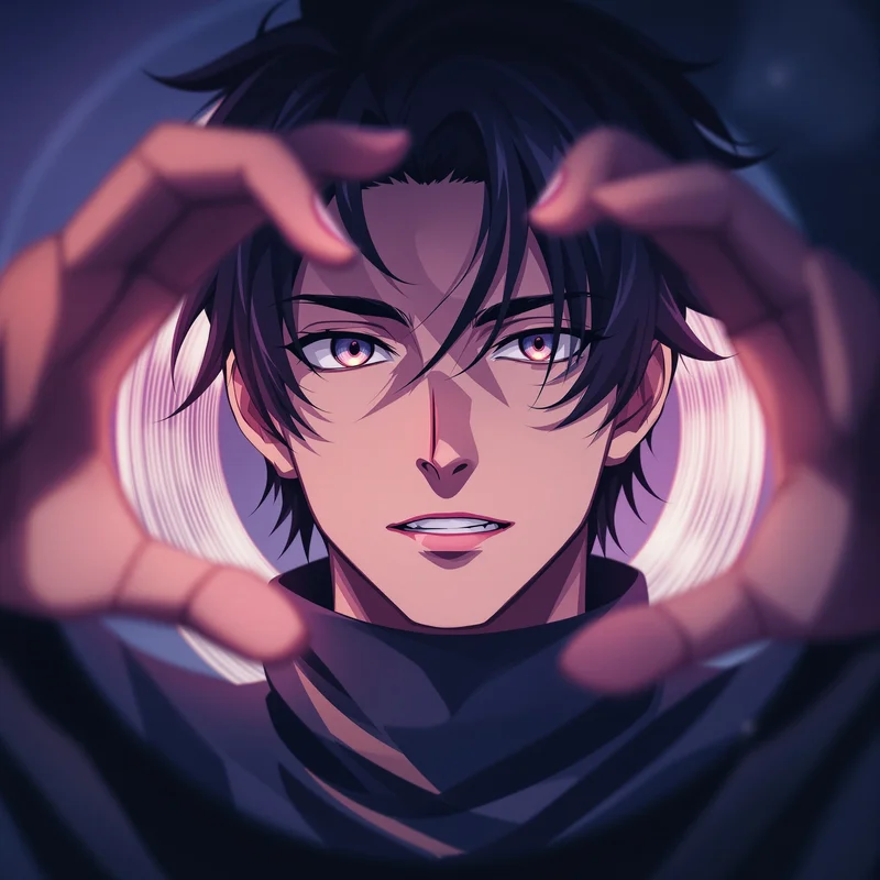 Gojo PFP with clean anime composition
