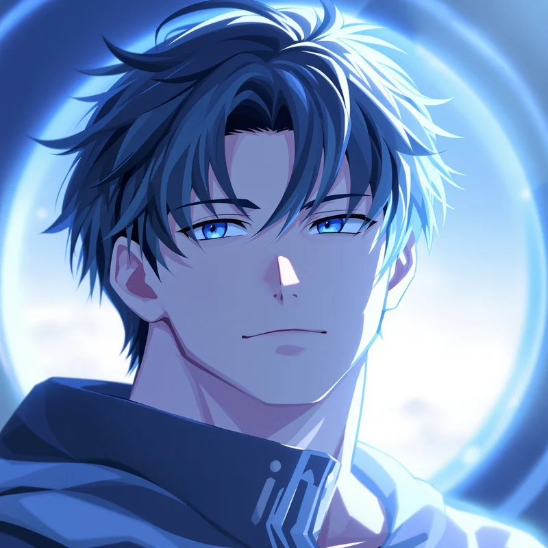 Gojo avatar portrait with powerful presence