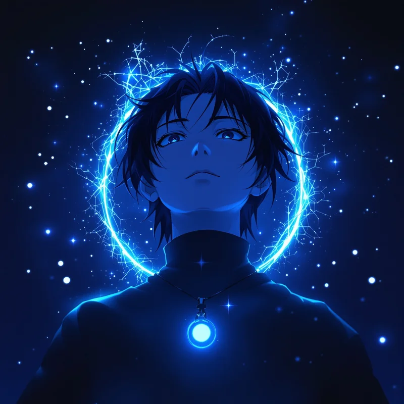 Gojo avatar portrait with powerful presence