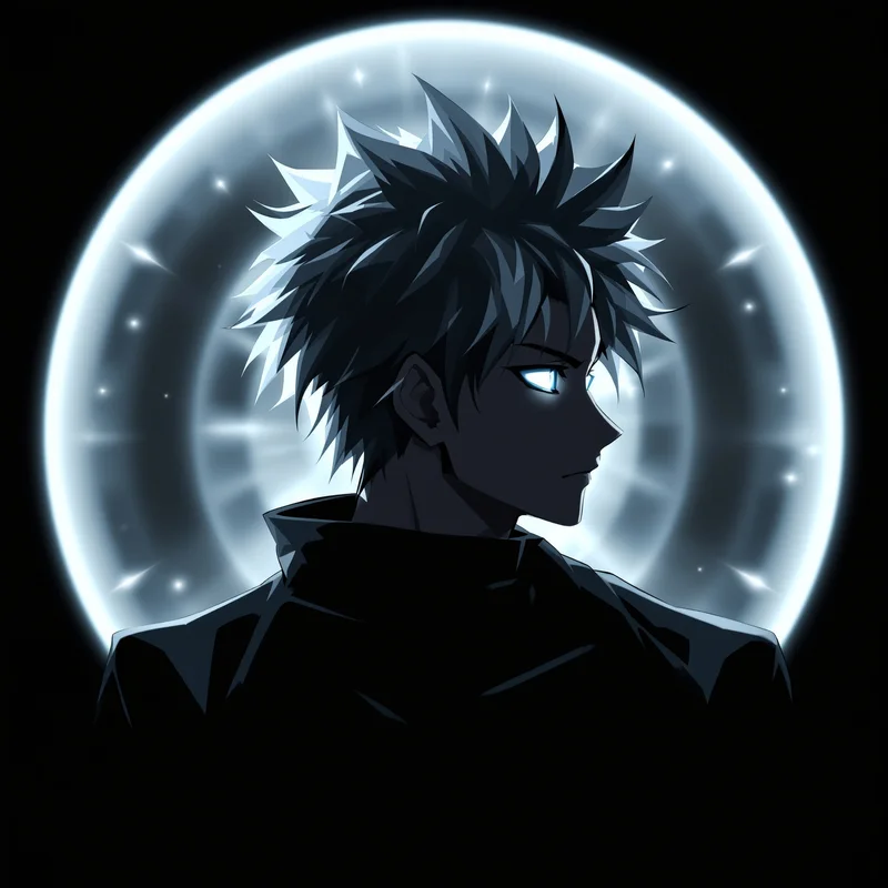 Gojo avatar profile image with dominant expression