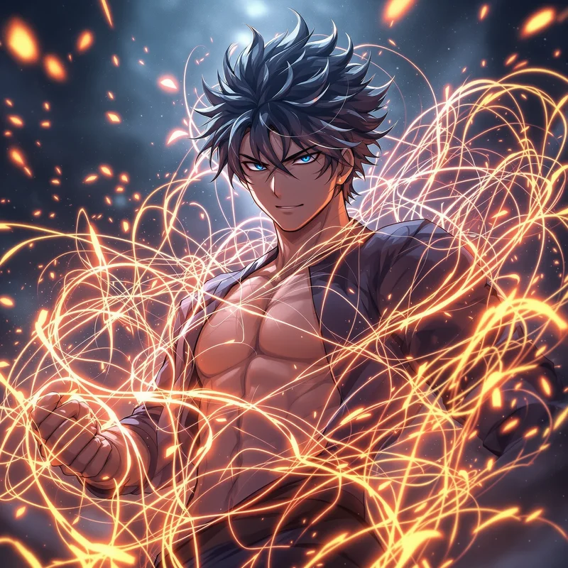 gojo pfp energy threads effect