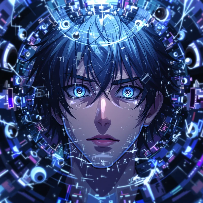 gojo pfp infinite eye distortion