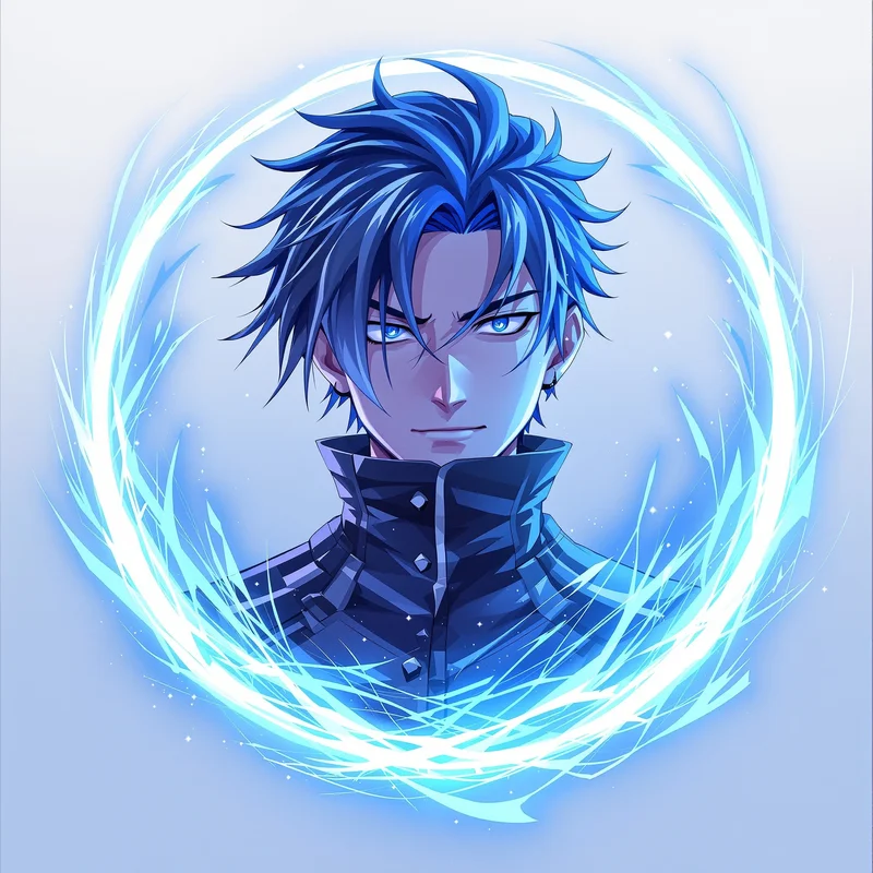 Gojo avatar portrait with powerful presence
