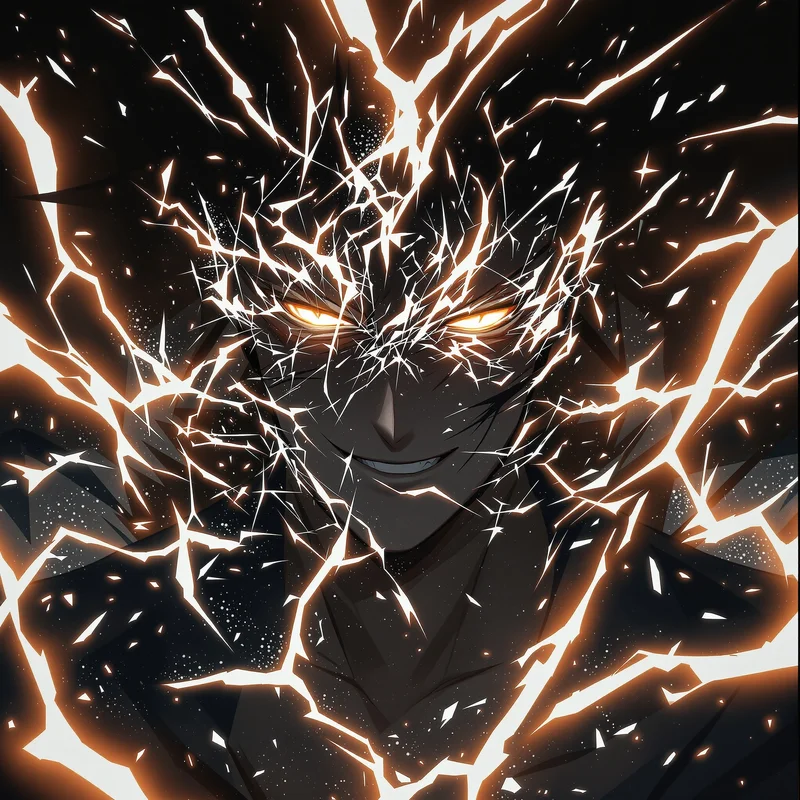 gojo pfp consumed by void darkness