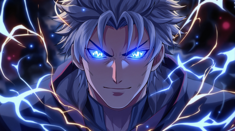 gojo pfp glowing six eyes anime portrait