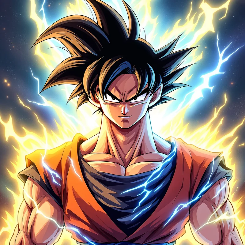 Astral Charge Goku PFP high contrast anime avatar