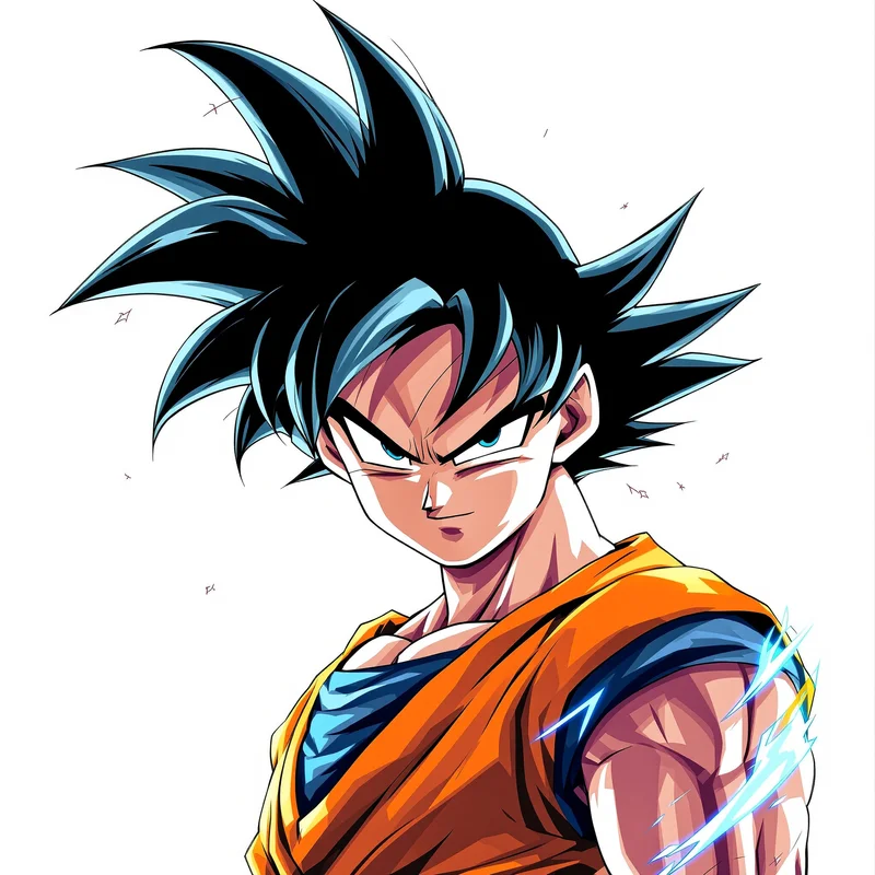 Blaze Impact Goku PFP clean anime avatar portrait