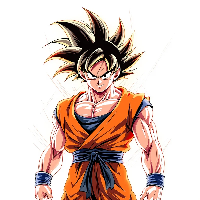 Champion Glow Goku PFP square anime avatar portrait