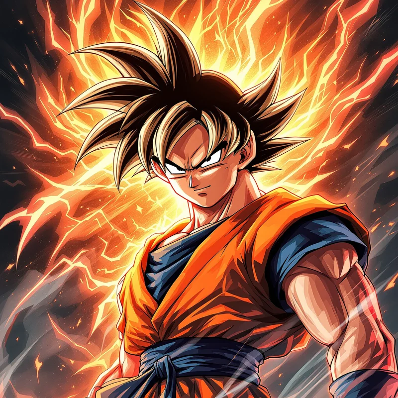 Dragon Pulse Goku PFP centered anime avatar