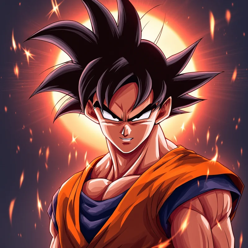 Flare Horizon Goku PFP high contrast anime avatar