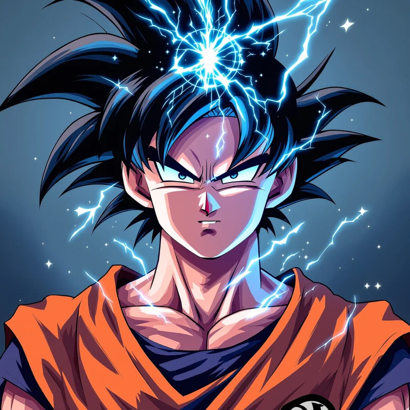 Heavenly Strike Goku PFP centered anime avatar