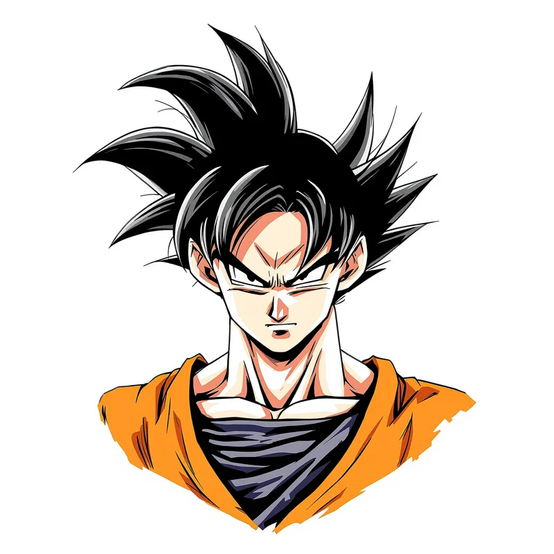 Iron Will Goku PFP high contrast anime avatar