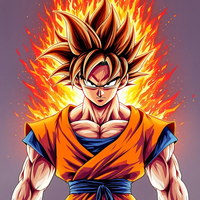 Meteor Rush Goku PFP square anime avatar portrait
