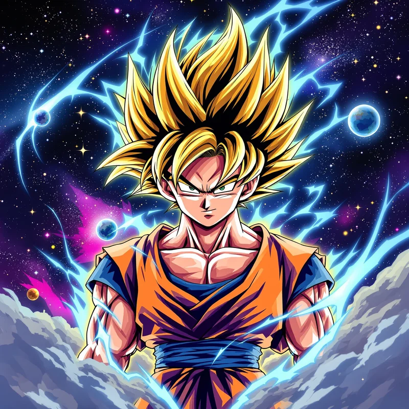 Orbital Power Goku PFP centered anime avatar