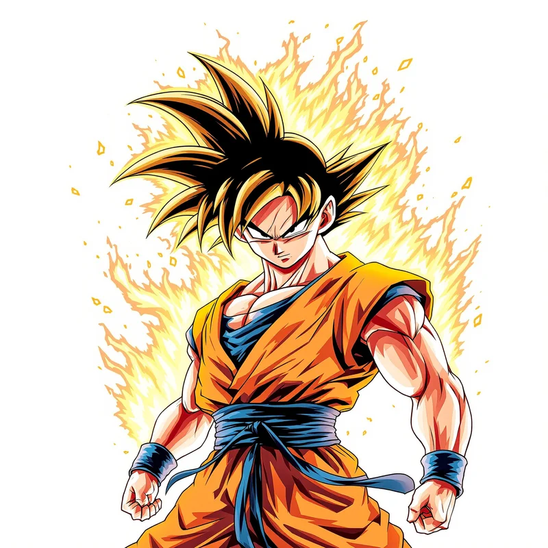 Phoenix Aura Goku PFP centered anime avatar