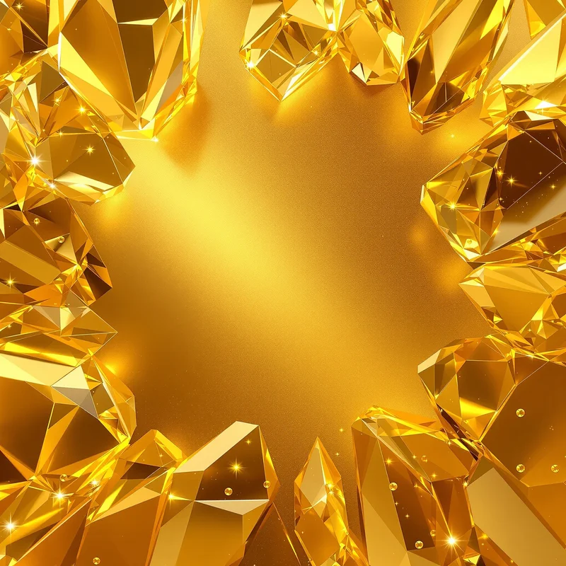 Crystal gold background