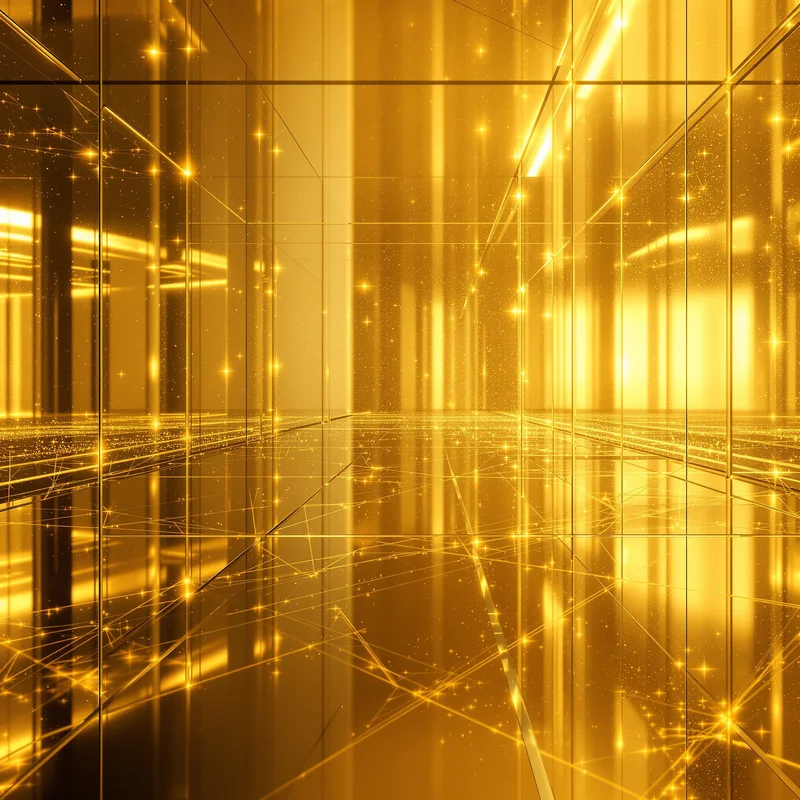 Glass Gold Reflection background
