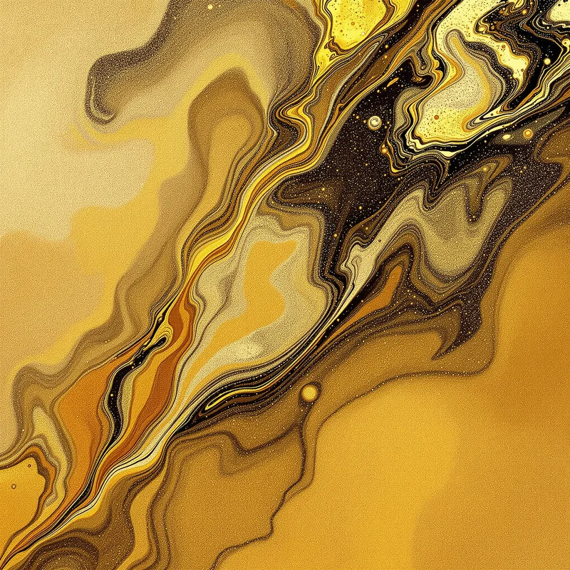 Gold Ink Bloom background