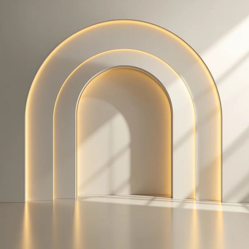 Golden Arch Light background