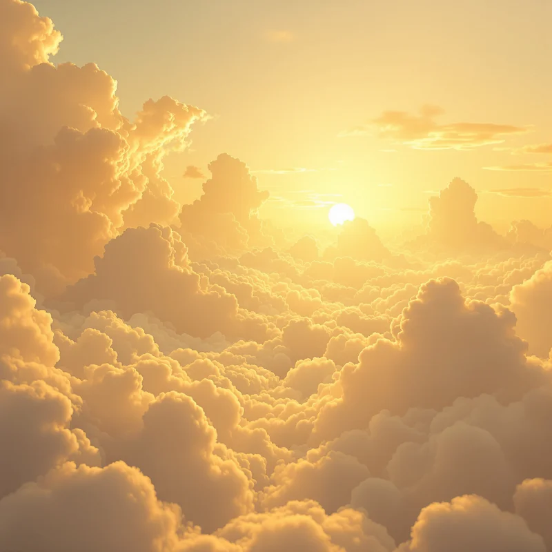 Golden Cloudscape background