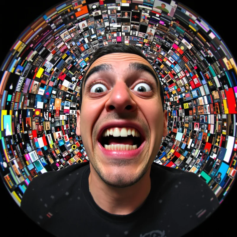 Goofy Ahh avatar portrait with distorted expression