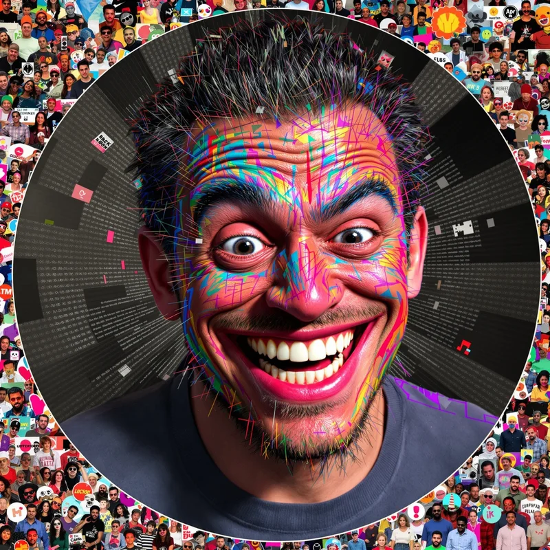 Goofy Ahh PFP with brainrot humor composition