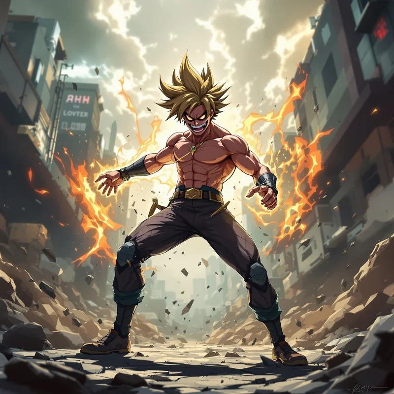 Goofy ahh PFP with fake anime protagonist energy