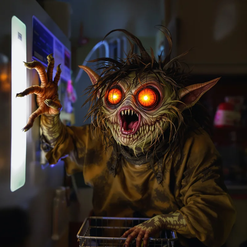 Goofy ahh PFP with 3AM kitchen goblin atmosphere