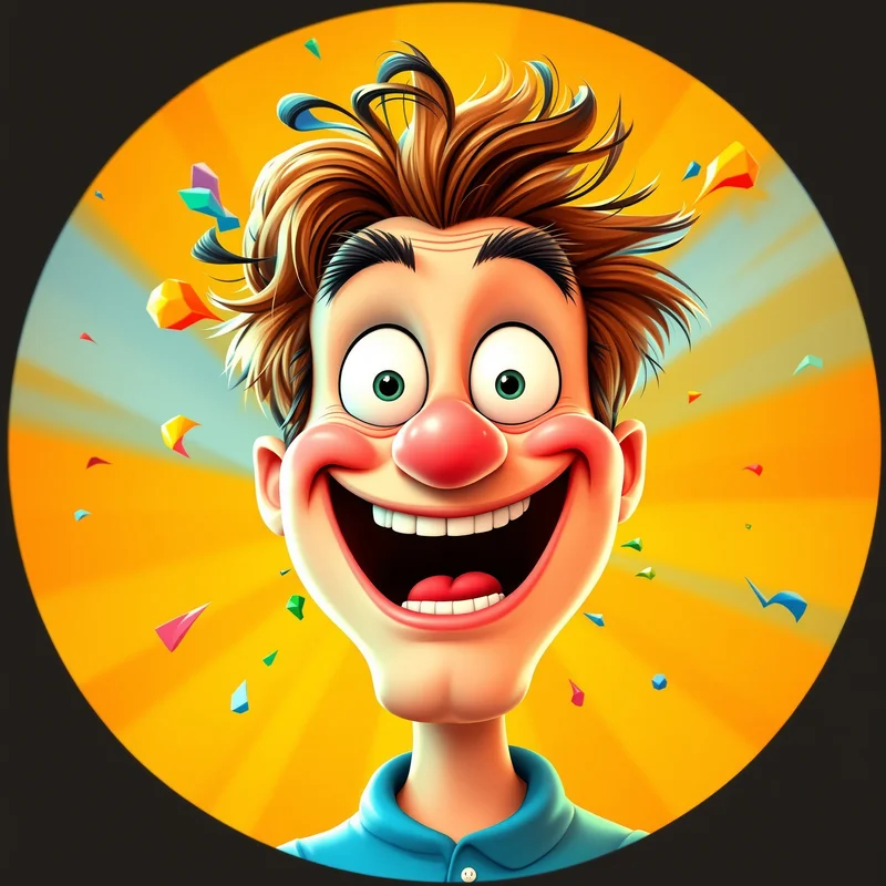 Goofy PFP with chaotic humor composition