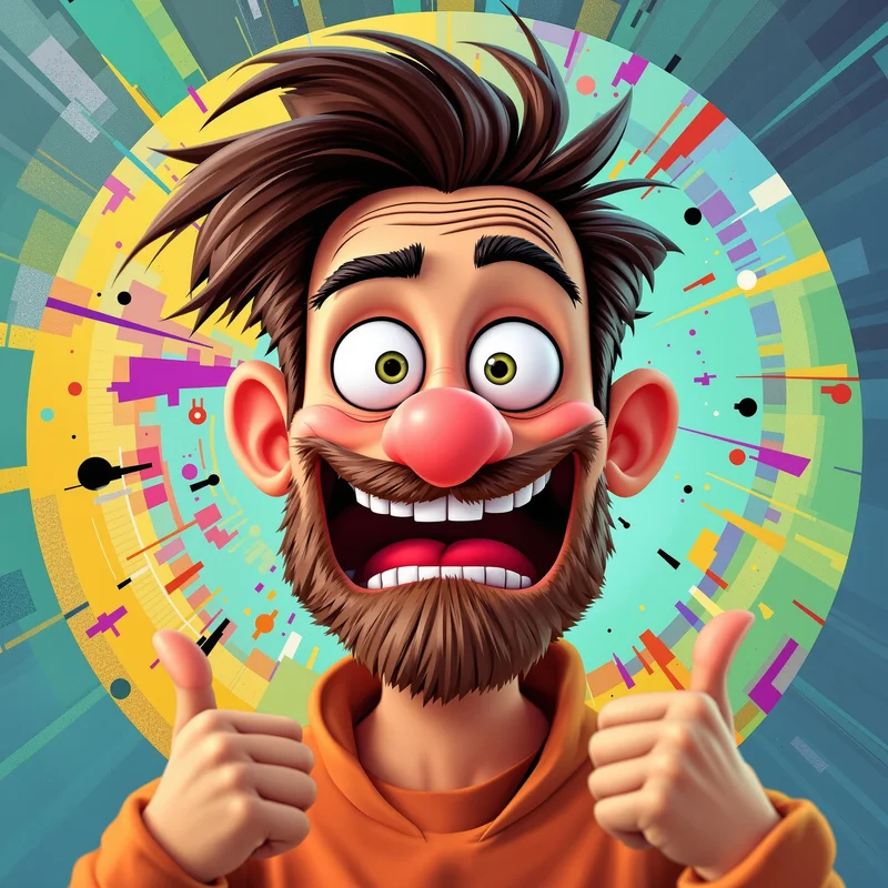 Goofy profile image optimized for recognition