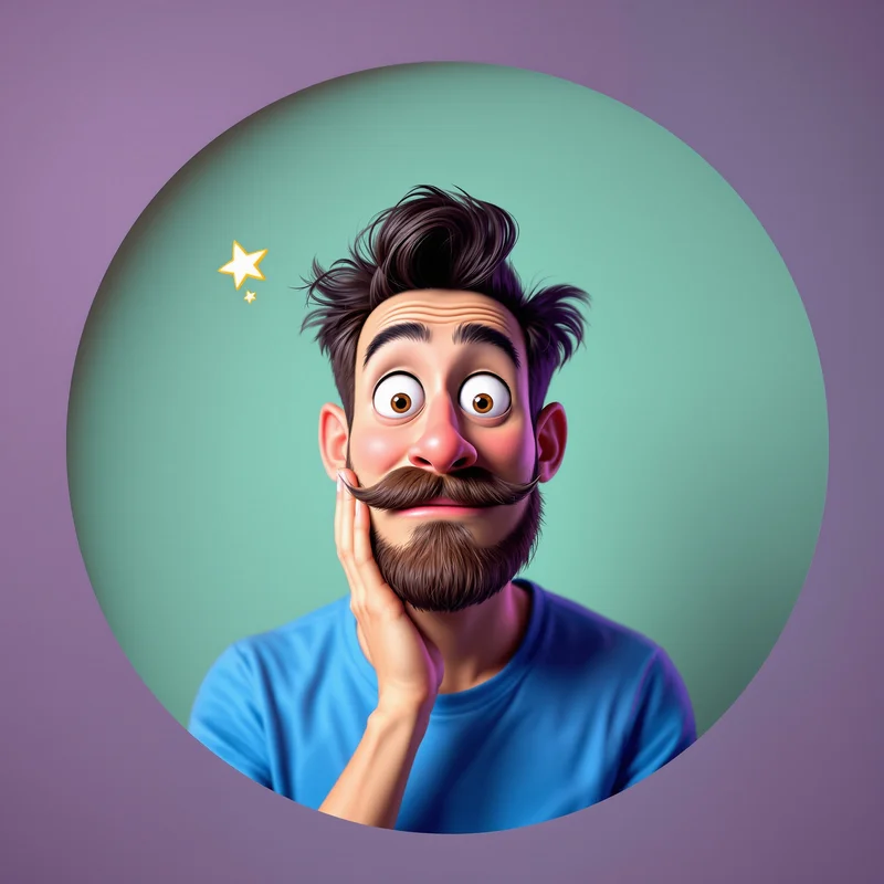 Goofy profile image optimized for recognition