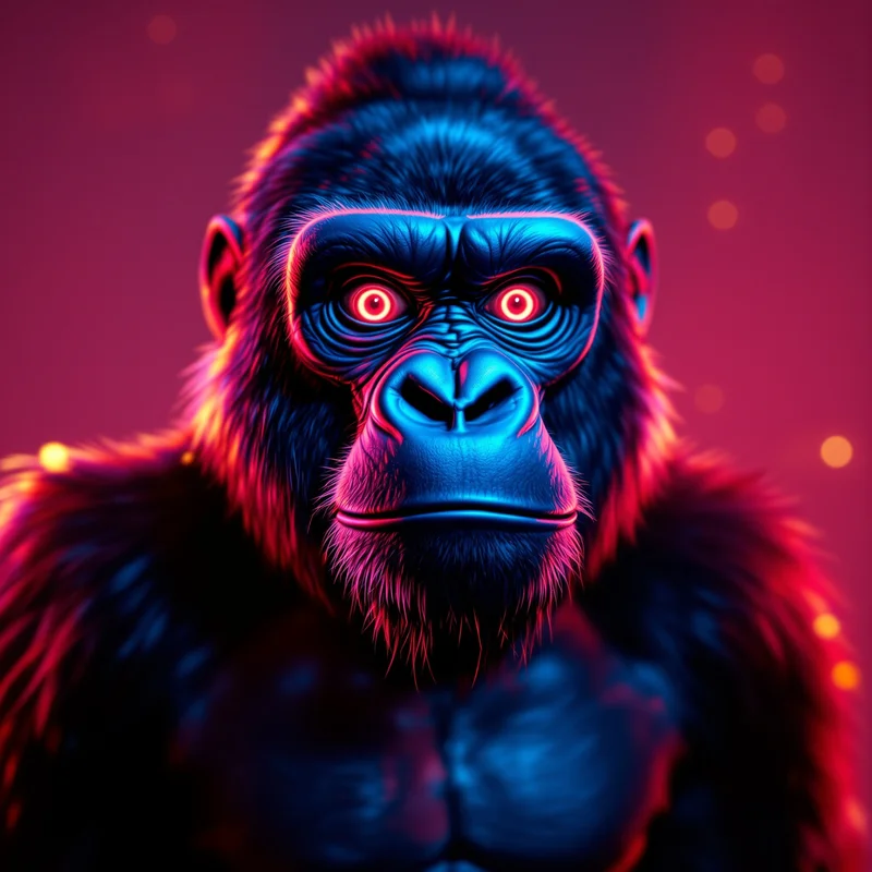gorilla tag game PFP with VR style lighting for gaming avatar