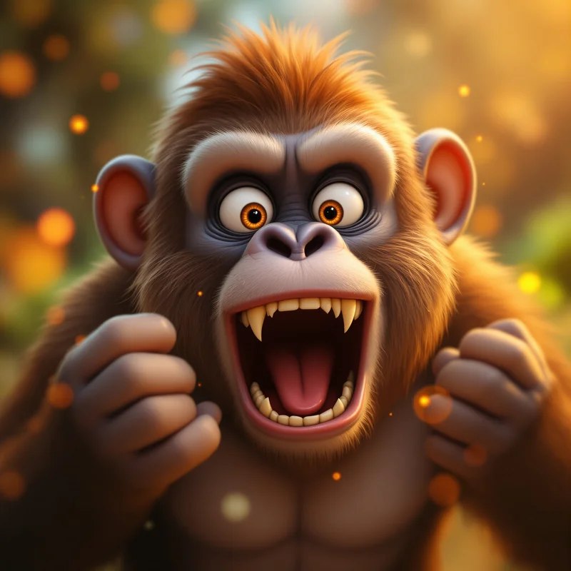 Crazy gorilla avatar.