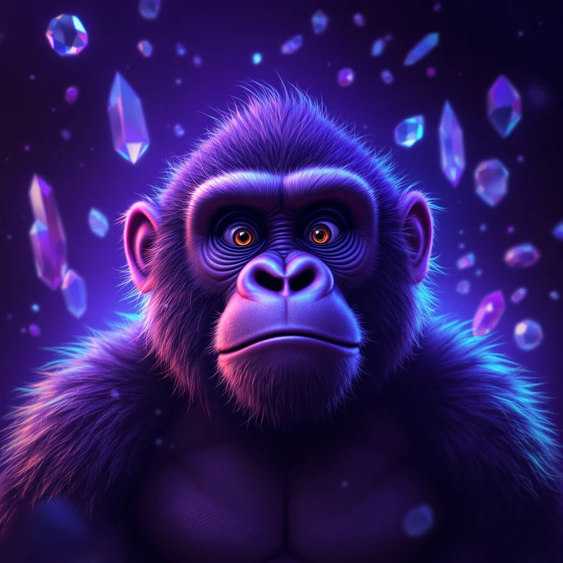 Crystal gorilla avatar.