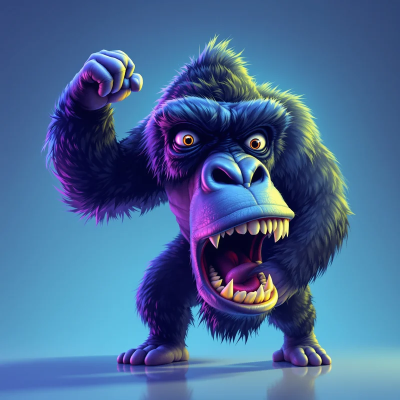 gaming gorilla tag PFP with clean gradient background for avatar display