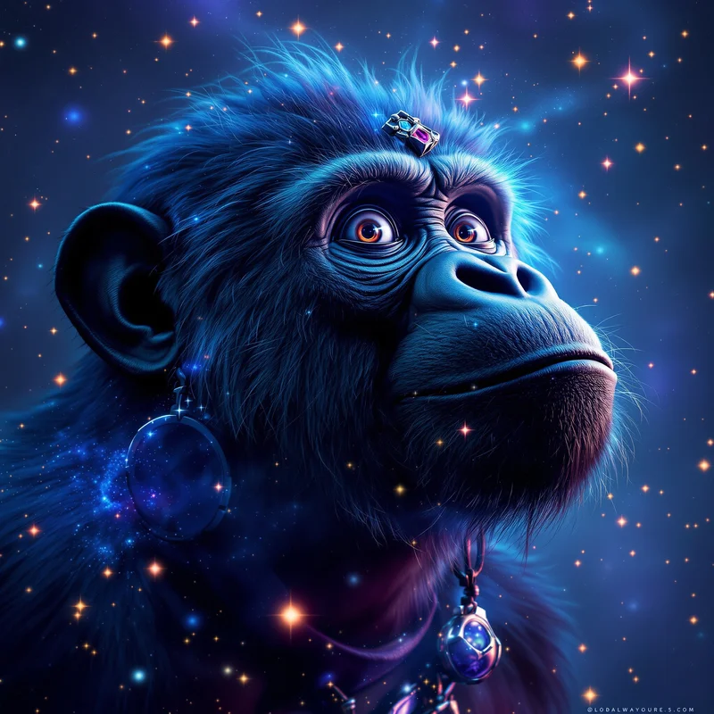 Galaxy gorilla avatar.