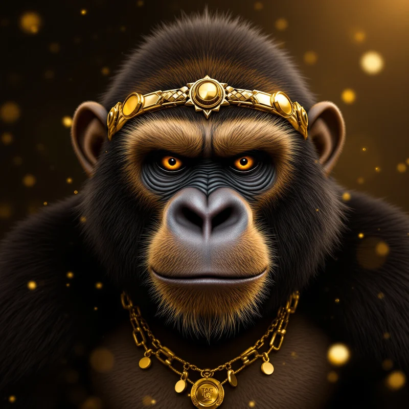 Golden gorilla avatar.