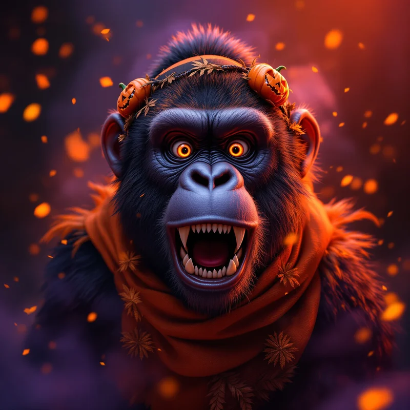 Halloween gorilla avatar.