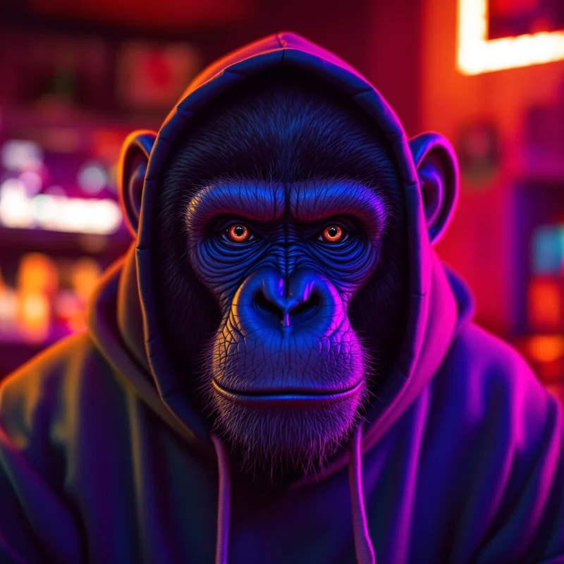 hoodie gorilla tag pfp with relaxed gamer vibe