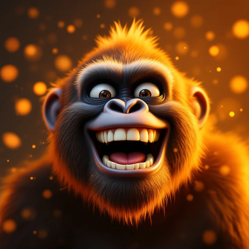 Laughing gorilla avatar.