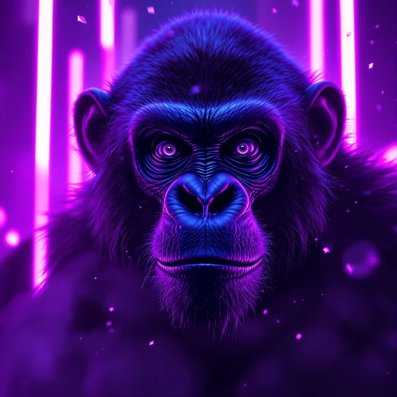 Purple gorilla avatar.