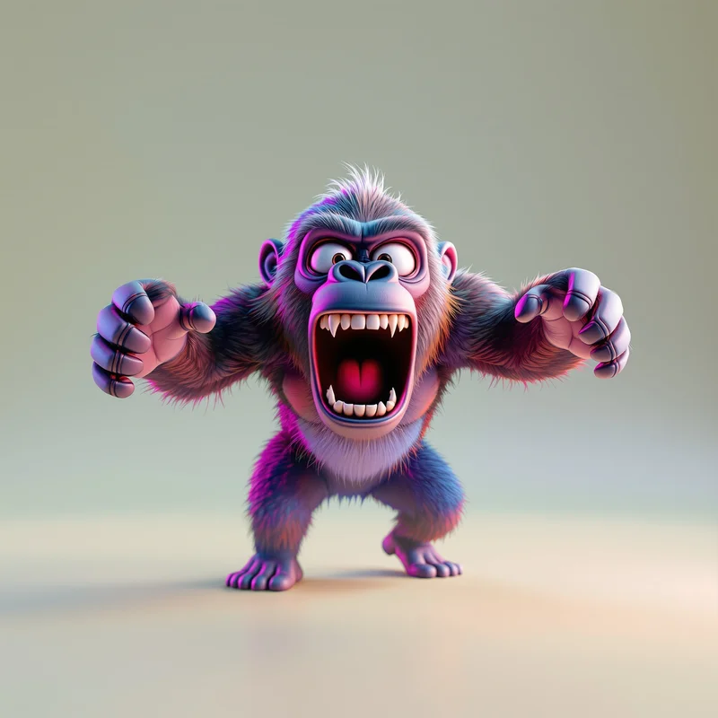 gorilla tag avatar image with vibrant colors for avatar display