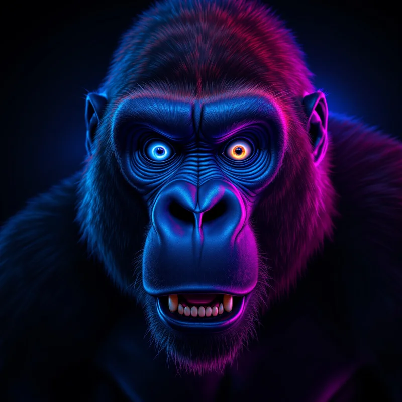 gorilla tag game PFP with dynamic lighting for virtual profile