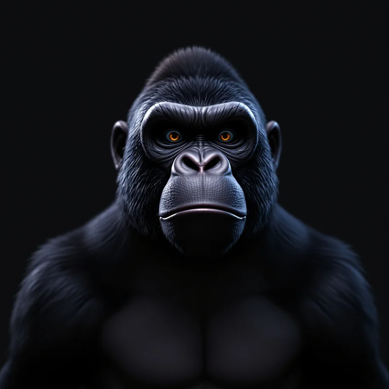 gorilla tag character PFP with VR style lighting for gaming avatar
