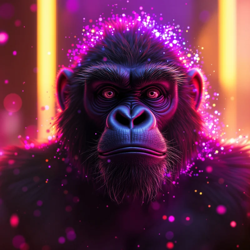 RGB gorilla avatar.