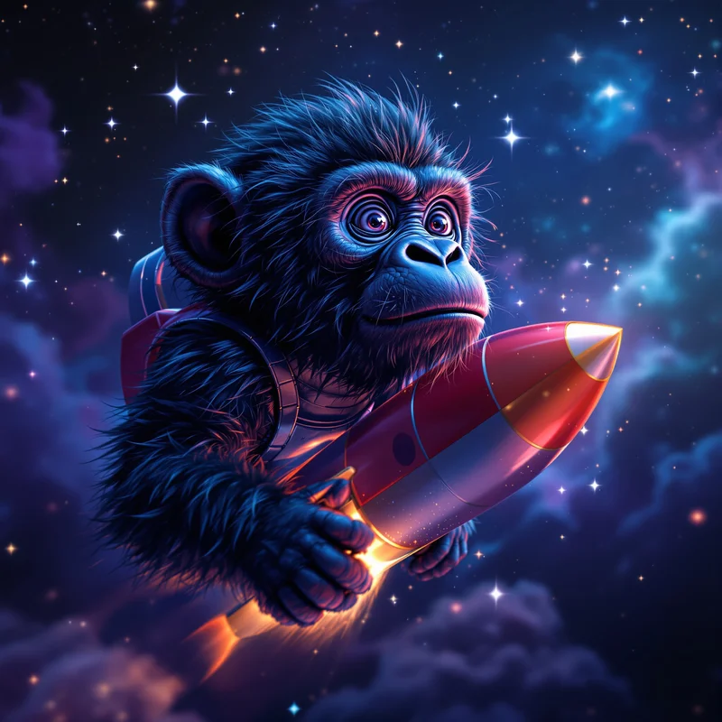 Rocket gorilla avatar.