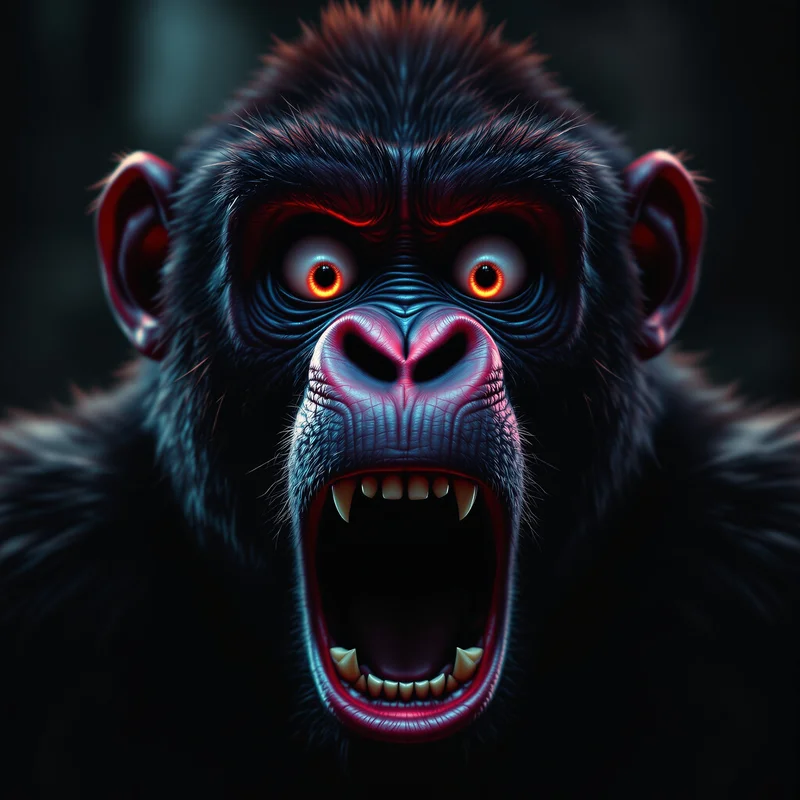 shocked gorilla tag pfp with viral reaction face