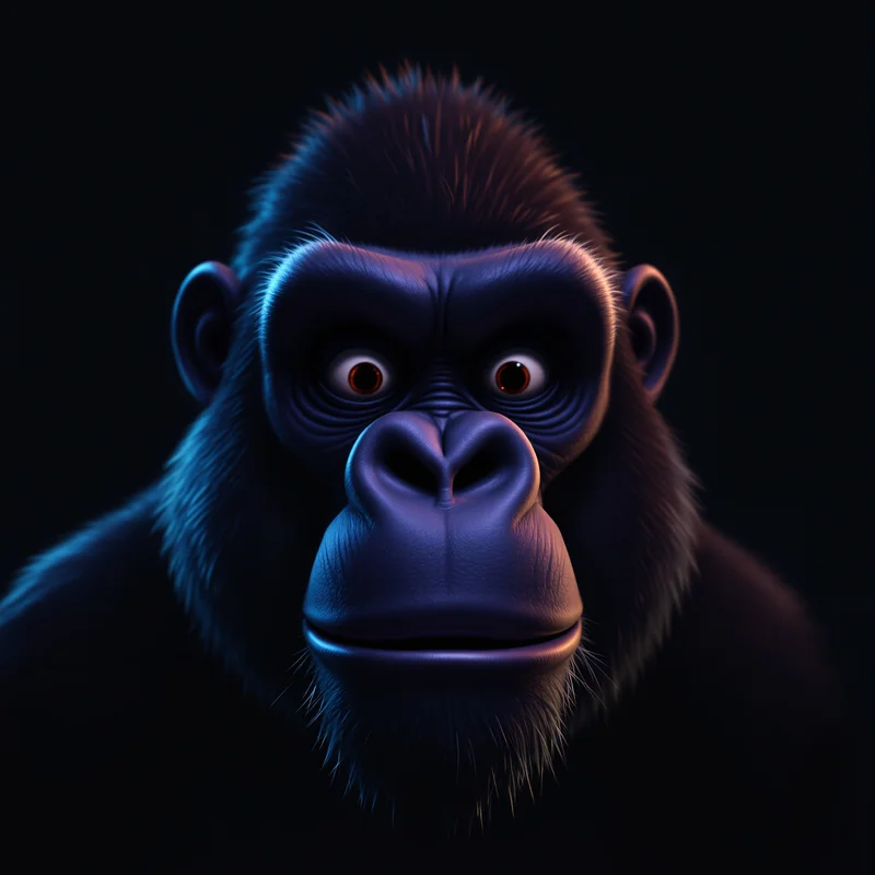 gorilla tag profile picture with dynamic lighting for profile picture use